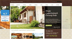 Desktop Screenshot of apartmany-cervenydvur.cz